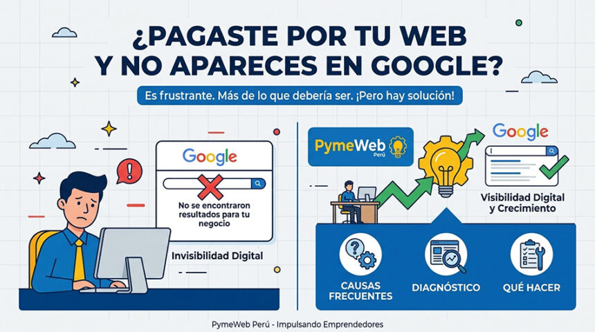 ¿Tu página web no aparece en Google? Estas son las causas y cómo solucionarlo