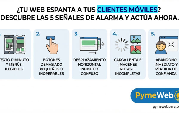 Página web en el celular: 5 señales de que estás perdiendo clientes